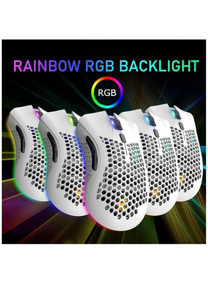 Hollow Lightweight RGB Wired Gaming USB Mouse