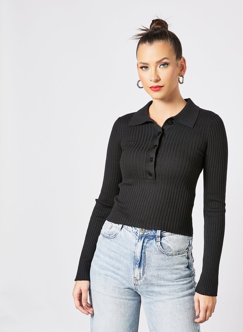 Estelle Knit Top Black