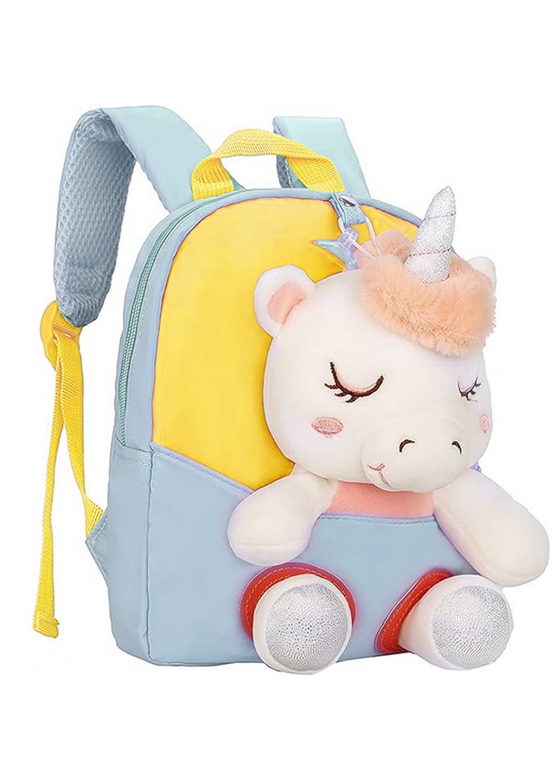 Adorable Backpack for Toddler Kids Cute Plush Animal Toy for Girl Mini Schoolbag with Plush Animal for Preschool Child