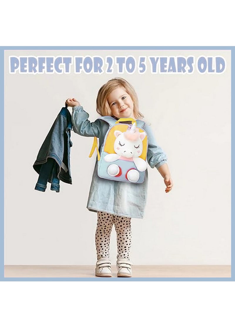 Adorable Backpack for Toddler Kids Cute Plush Animal Toy for Girl Mini Schoolbag with Plush Animal for Preschool Child