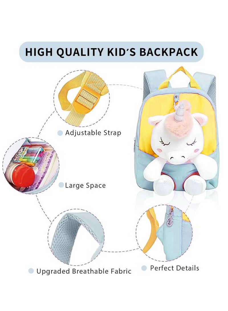 Adorable Backpack for Toddler Kids Cute Plush Animal Toy for Girl Mini Schoolbag with Plush Animal for Preschool Child