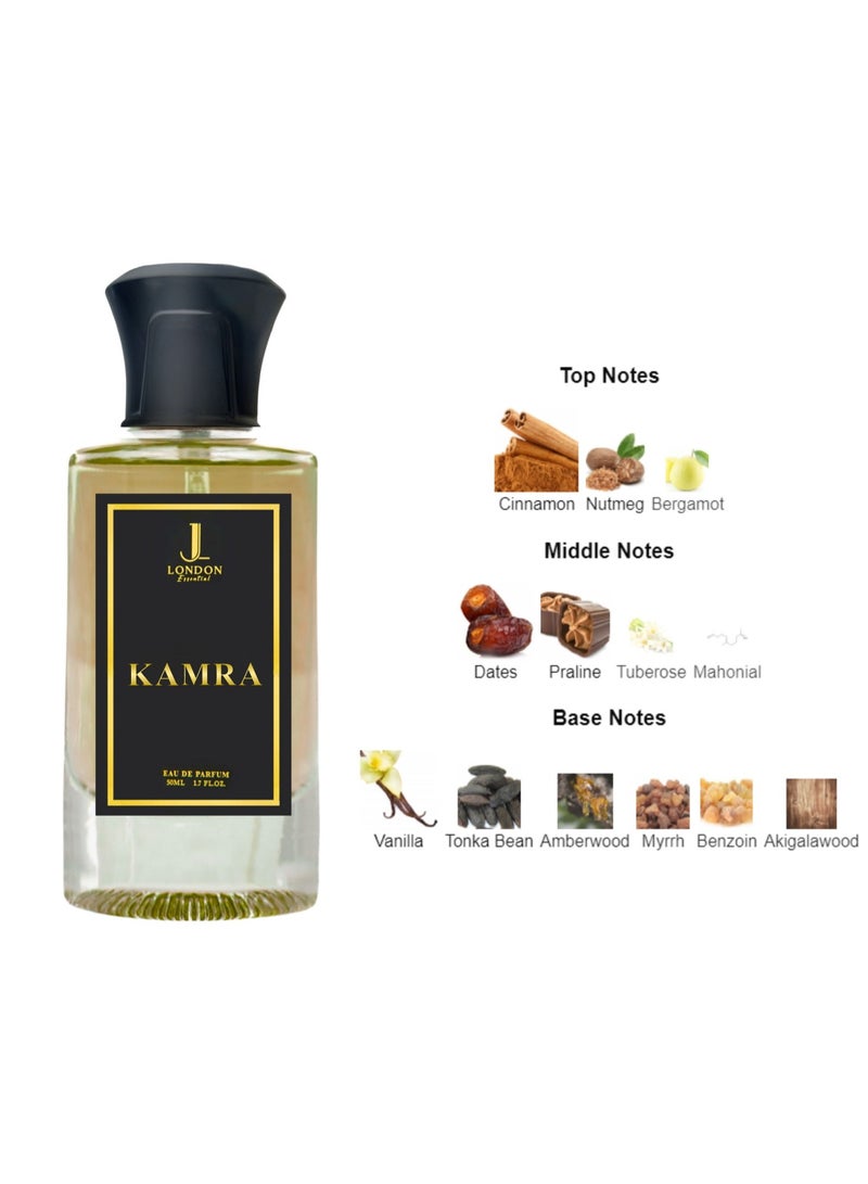 JAN LONDON ESSENTIAL EDP KAMRA Perfume For Men And Women Inspired by KHAMRAH LATTAFA 50ml