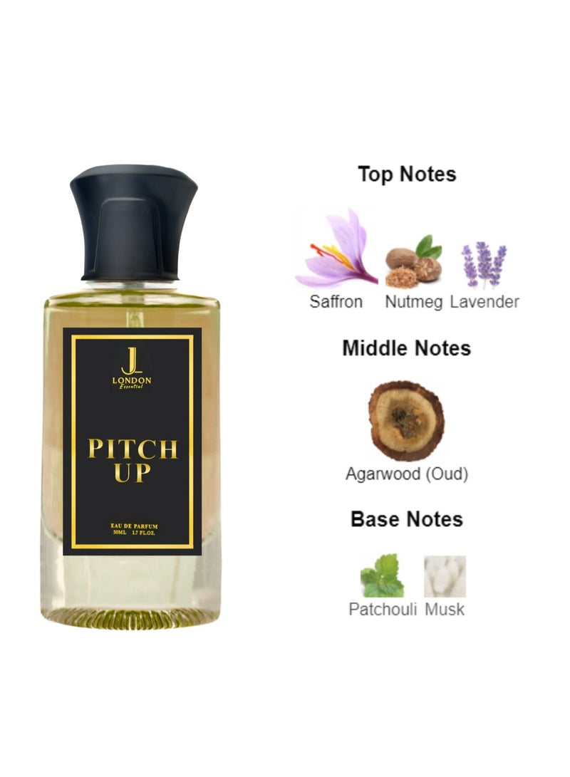 JAN LONDON ESSENTIAL - PITCH UPEDP Perfume For Men And Women Long Lasting Unisex Fragrance Inspired Perfumes for Ladies & Gents 50ml