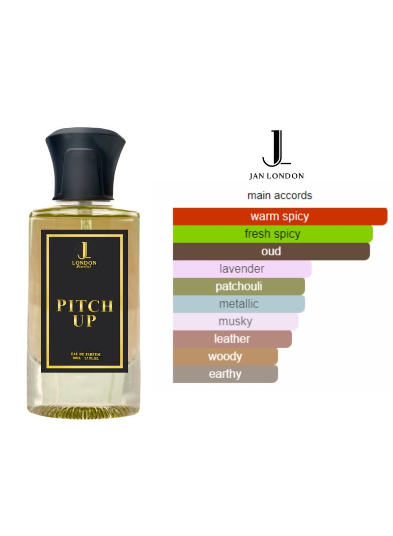JAN LONDON ESSENTIAL - PITCH UPEDP Perfume For Men And Women Long Lasting Unisex Fragrance Inspired Perfumes for Ladies & Gents 50ml