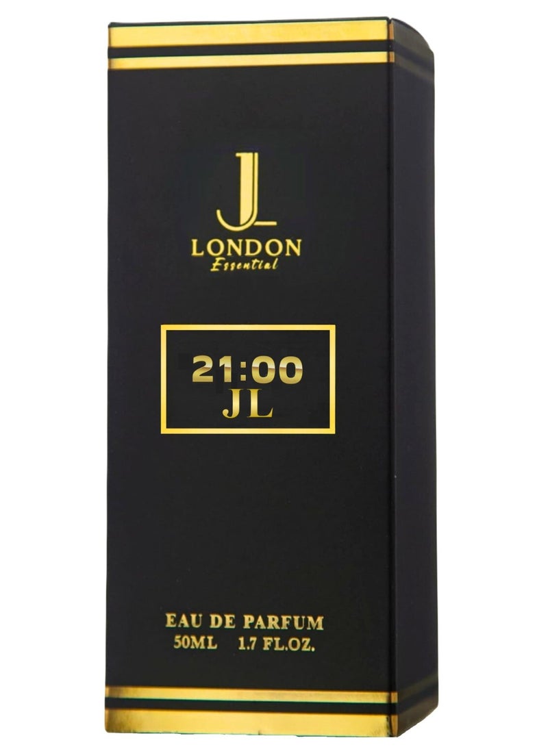JAN LONDON ESSENTIAL - 21:00 JL EDP Perfume For Men And Women Long Lasting Unisex Fragrance Inspired Perfumes for Ladies & Gents 50ml