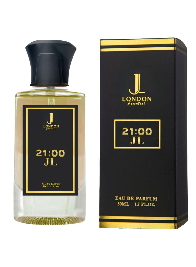JAN LONDON ESSENTIAL - 21:00 JL EDP Perfume For Men And Women Long Lasting Unisex Fragrance Inspired Perfumes for Ladies & Gents 50ml