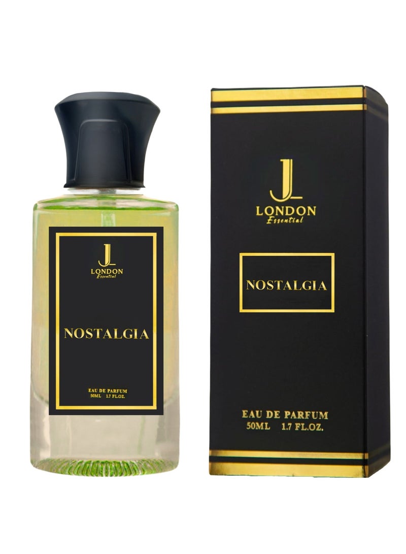 JAN LONDON ESSENTIAL - NOSTALGIA EDP Perfume For Men And Women Long Lasting Unisex Fragrance Inspired Perfumes for Ladies & Gents 50ml