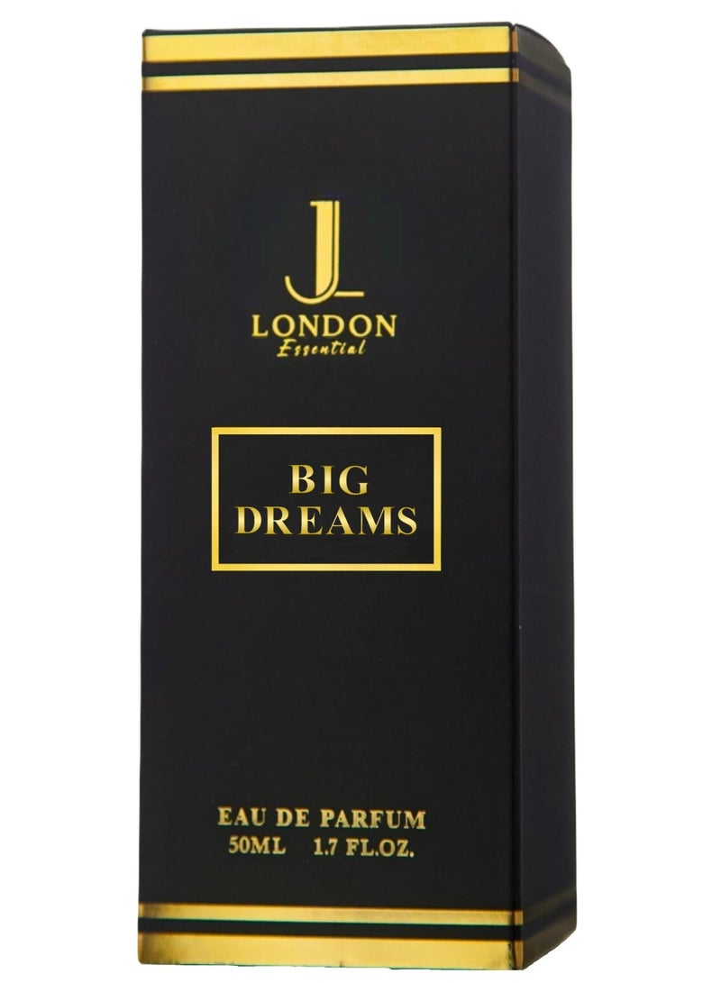 JAN LONDON ESSENTIAL - BIG DREAMS EDP Perfume For Men And Women Long Lasting Unisex Fragrance Inspired Perfumes for Ladies & Gents 50ml