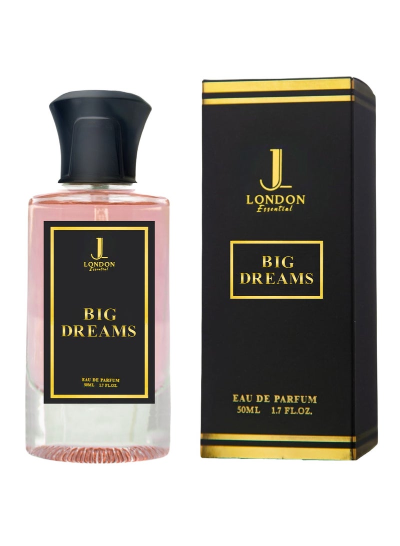 JAN LONDON ESSENTIAL - BIG DREAMS EDP Perfume For Men And Women Long Lasting Unisex Fragrance Inspired Perfumes for Ladies & Gents 50ml