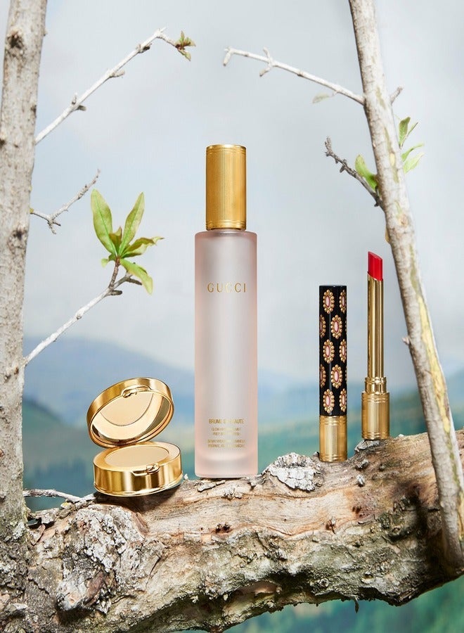 GUCCI Glow & Care Shine Lipstick 411 Emmy Petal 0.06 oz/ 1.8 mL