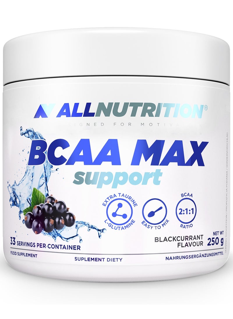 ALLNUTRITION BCAA MAX Support Blackcurrant Flavor 250g 33 Serving