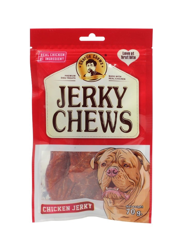 Charlie Jerky Chews Stick Chicken Jerky Flavor Premium Dog Treats Pack of 5Bags