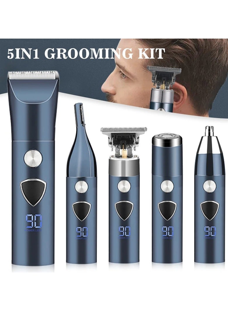 Professional Hair Clipper Trimmer, Groin & Body Trimmer for Men, Replaceable Electric Shaver, Multifunctional Grooming Machine