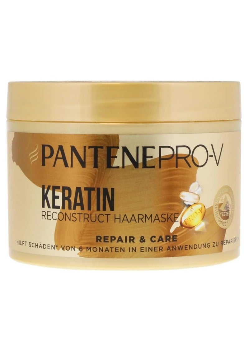 Pro-V & Care Keratin Reconstruct Hair Mask, 450ml, Dry Hair, Hair Care for Dry Hair, Hair Care for Dry Hair, Hair Care Shine, for Damaged Hair, Gold