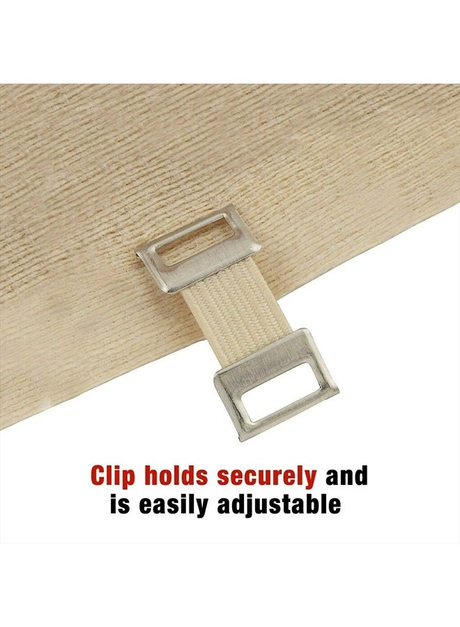 6 Inch Elastic Bandage with with Clips, Beige, Great for Chest and More, 1 Count