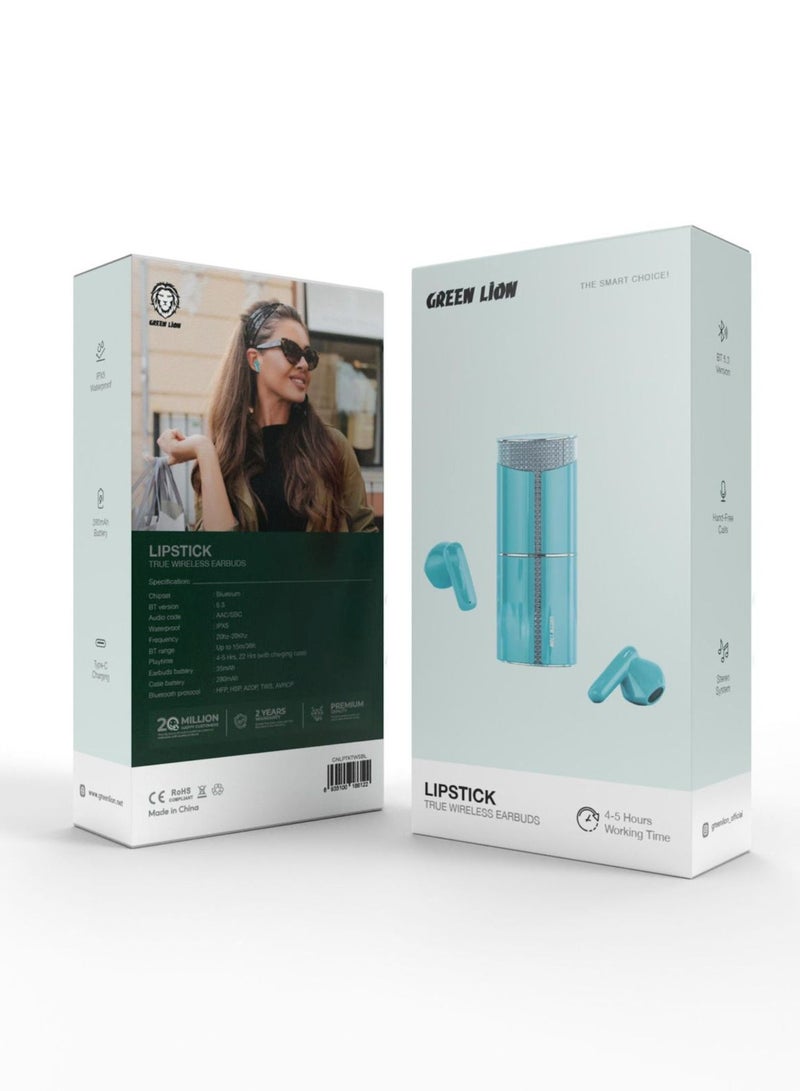 Lipstick True Wireless Earbuds - Blue