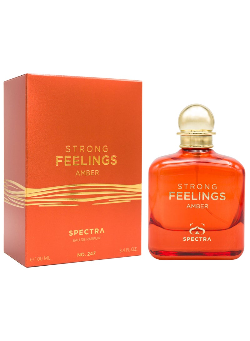 247 Strong Feelings Amber EDP Unisex Perfume - 100ml