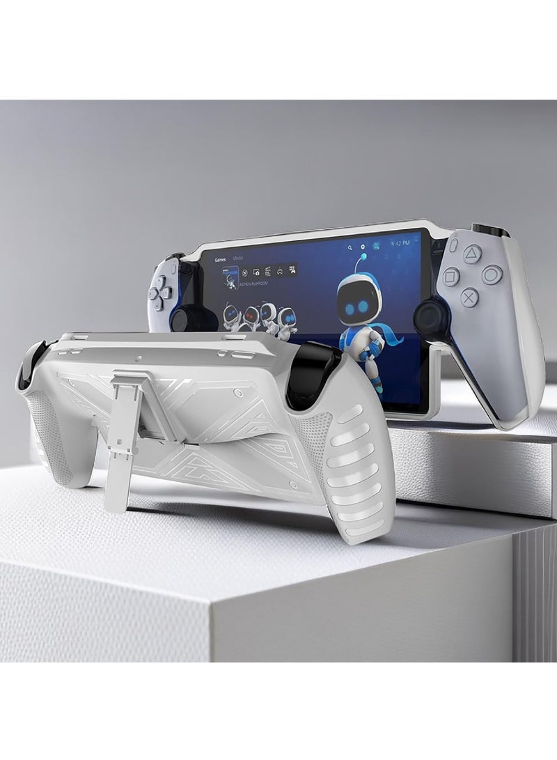 Case for PlayStation Portal Remote Player - With Stand - Soft TPU Bumper - Anti Slip - Easy to Grip