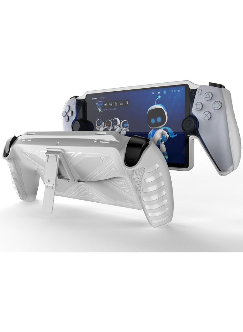 Case for PlayStation Portal Remote Player - With Stand - Soft TPU Bumper - Anti Slip - Easy to Grip