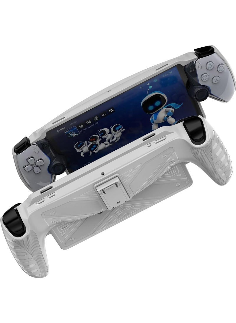 Case for PlayStation Portal Remote Player - With Stand - Soft TPU Bumper - Anti Slip - Easy to Grip