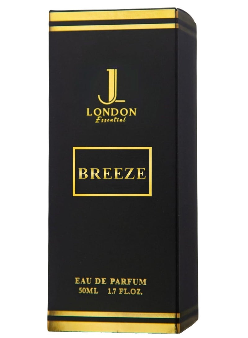 JAN LONDON ESSENTIAL - BREEZE EDP Perfume For Men And Women Long Lasting Unisex Fragrance Inspired Perfumes for Ladies & Gents 50ml