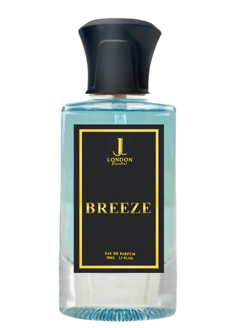 JAN LONDON ESSENTIAL - BREEZE EDP Perfume For Men And Women Long Lasting Unisex Fragrance Inspired Perfumes for Ladies & Gents 50ml