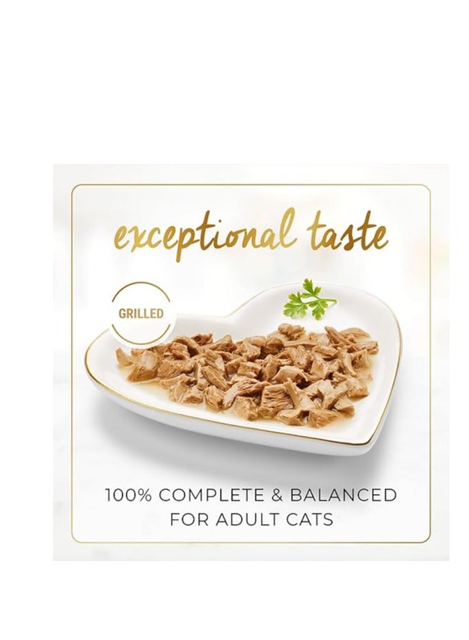 Purina Fancy Feast Grilled Liver & Chicken Feast Wet Cat Food 85g (Pack of 24)