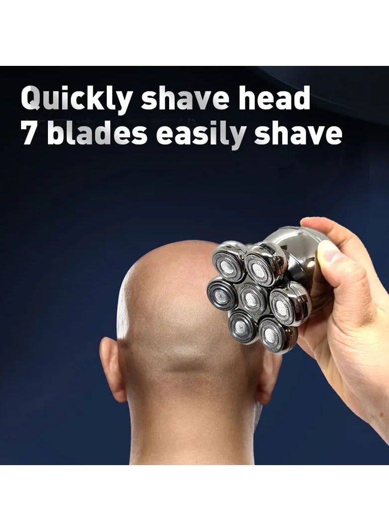 Bald Self-Shaving Men's Razor Rechargeable Floating High-Power Electric Shave