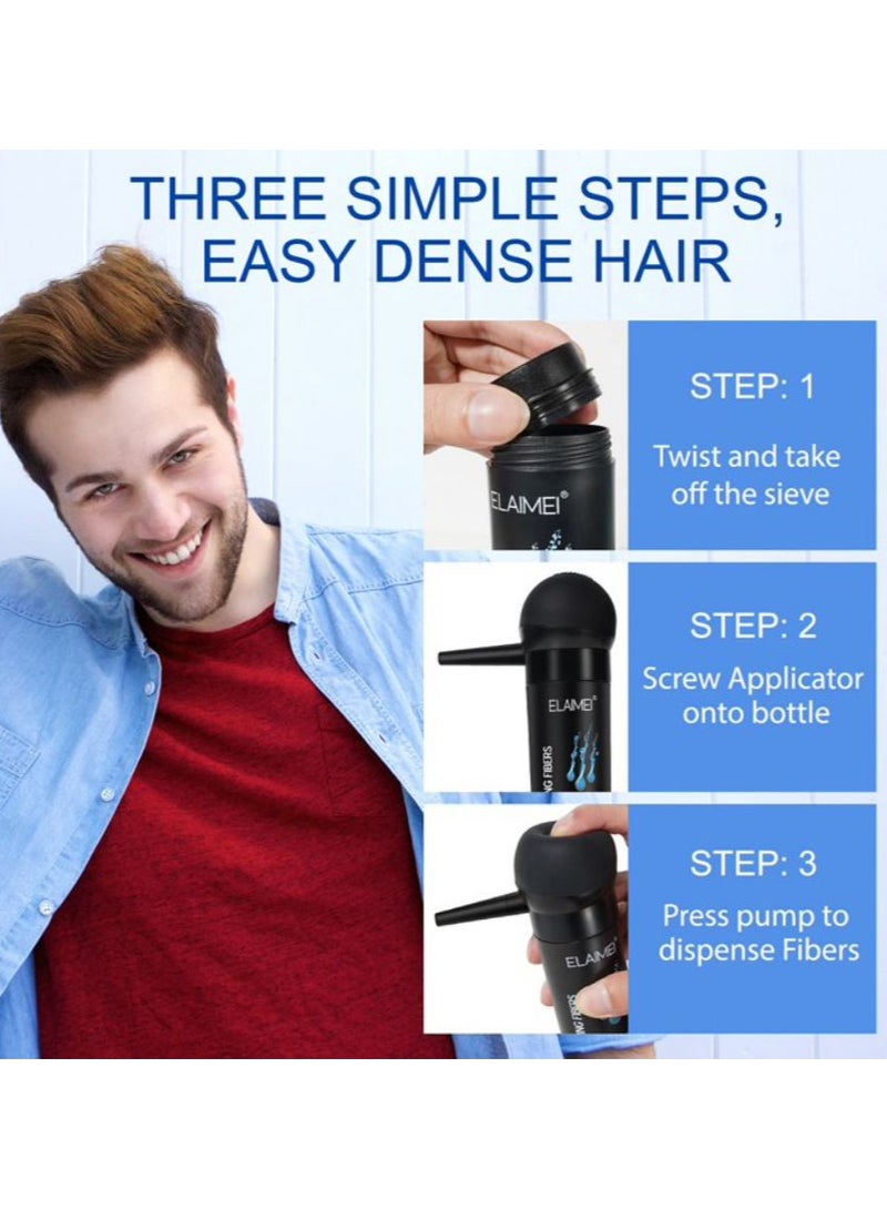 Pack Of 2 Hair Thickening Fibers with Free Applicator For Both Men and Women 2 X 27.5g