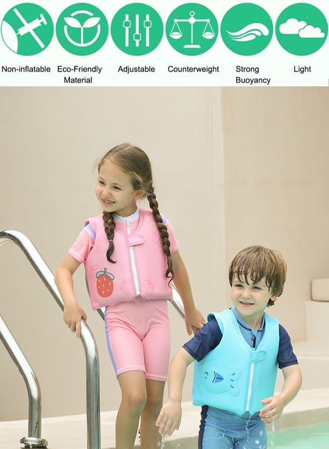 Toddler Swim Vest Kids Water Wings Arm Floaties Infant Safety Swim Aid Jumper Inflatable Swim Arm Bands Float Sleeves Swimming Armbands for Sea Pool Beach Training