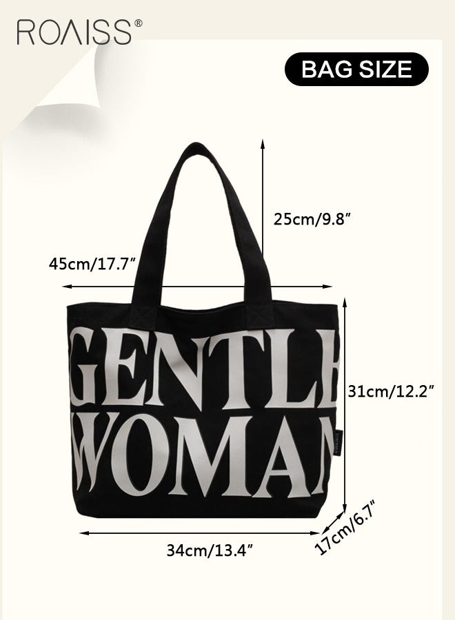 Large Capacity Printed Shoulder Bag Women'S Fashion Versatile Mom Bag Daily Commuting Wear-Resistant Zipper Closure Tote Bag