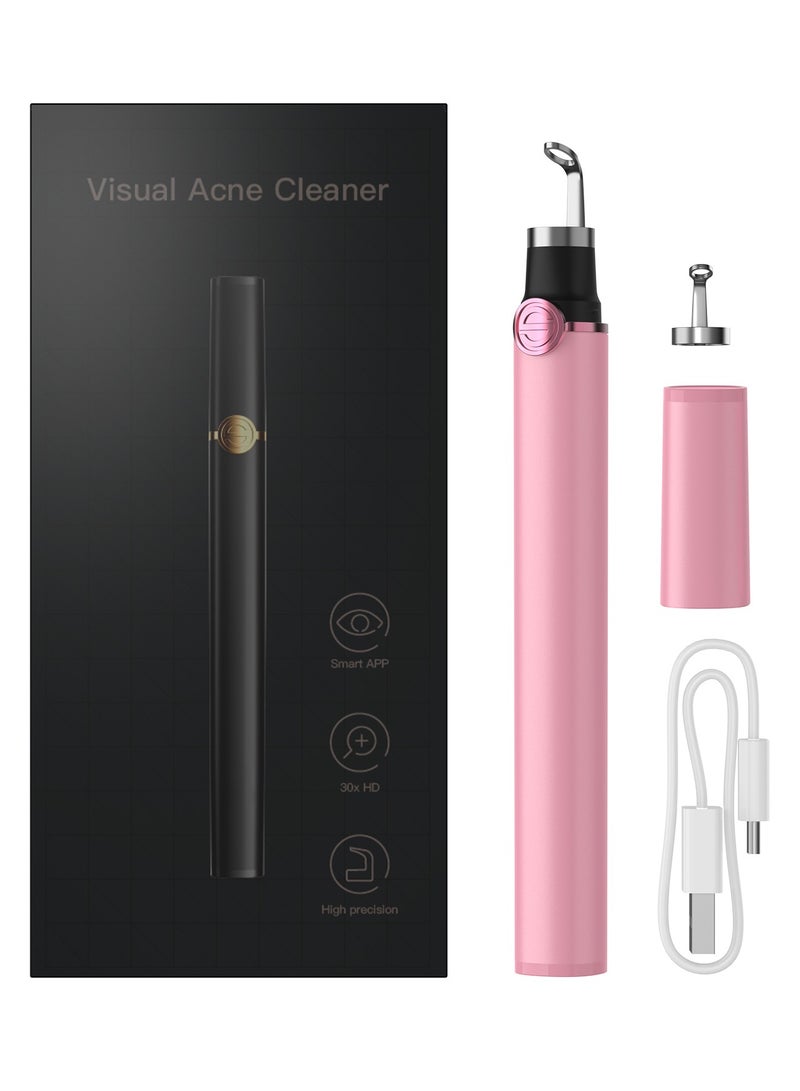 M3 Visual acne needle Android4.4/IOS 240mAh  Blackhead Acne Blemish Removal Tool (Pink)