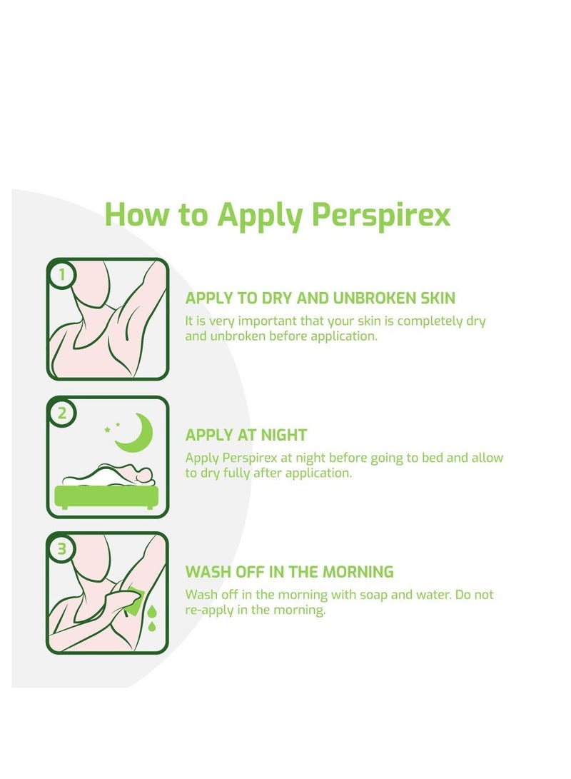 Perspirex Comfort Antiperspirant for Men and Women – Roll On Deodorant for Protection Against Sweat and Odour (2-Pack)