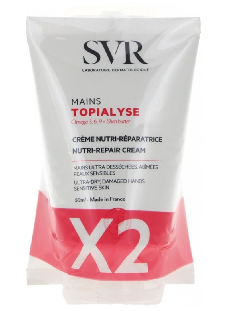 Topialyse Nutri-Repair Cream Hands 2 x 50ml