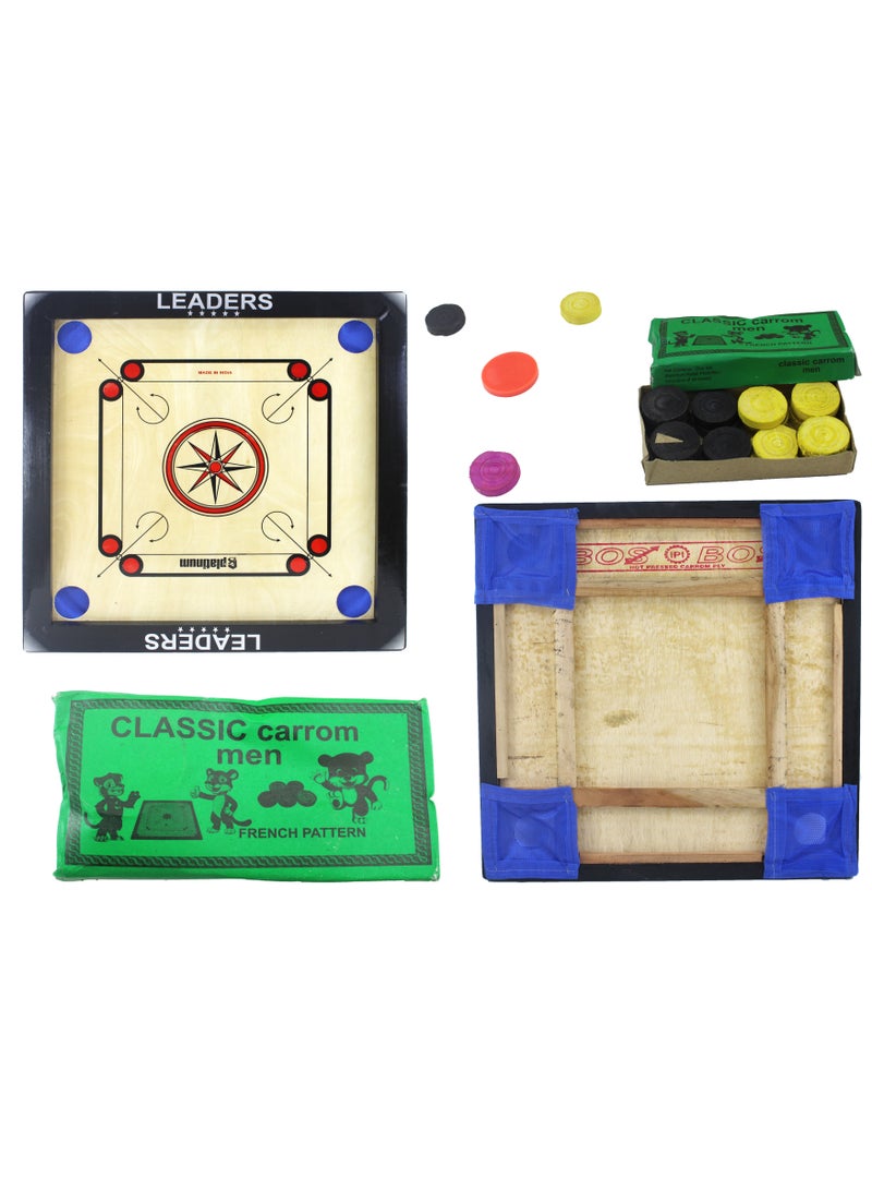 Wooden Kids Carrom Board with Wooden Coins - small size 24x24inch