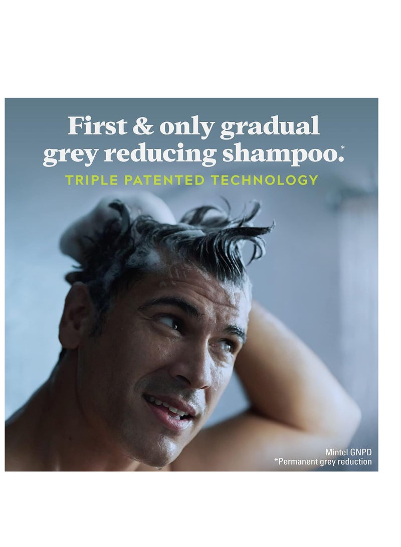 Just For Men Control GX Grey Reducing Shampoo, Gradual Hair Color for Stronger and Healthier Hair, 4 Fl Oz - Pack of 3 (Packaging May Vary)