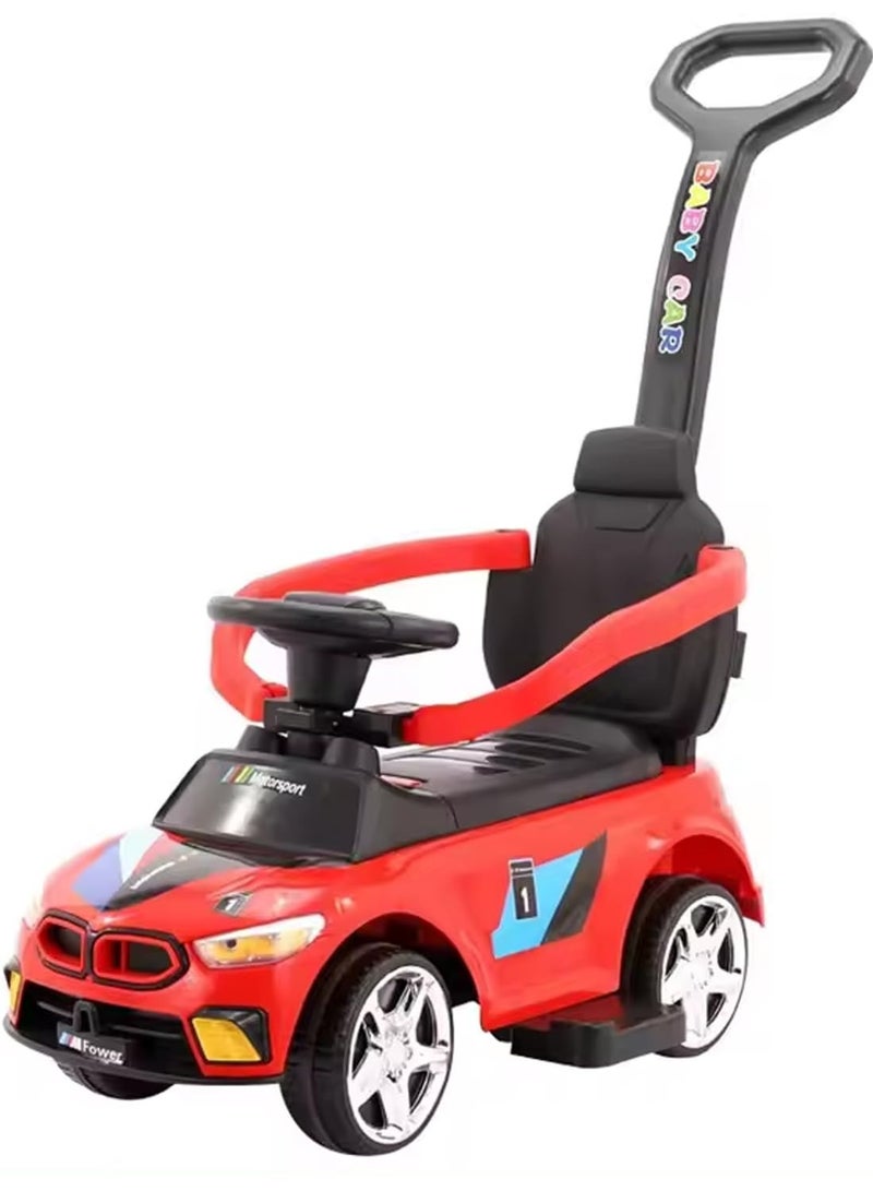 Baybee Drift Pro Ride on Car for Kids, Push Car for Baby with Music, Light, Safety Bar & Push Handle Kids Car Push Ride On Car Toy for Kids Baby Car for Kids to Drive 1 to 3 Years Boy Girl Red