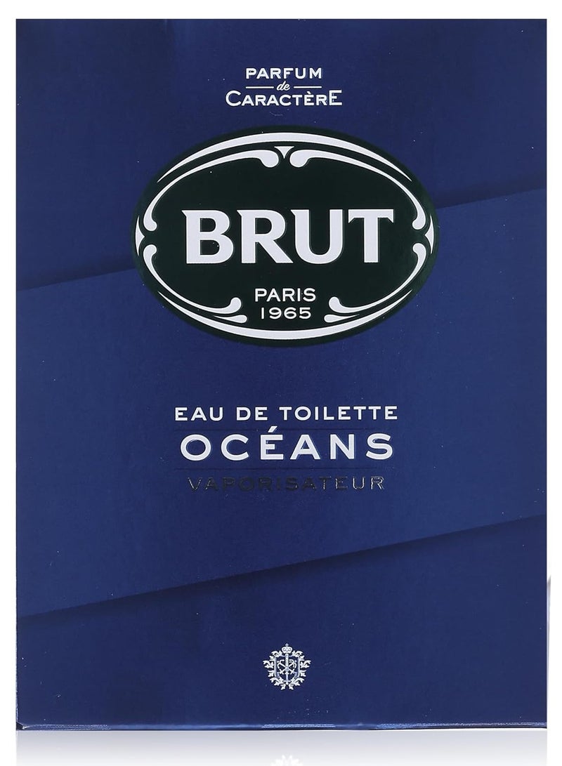Brut OCEANS EDT Long Lasting Enriched Signature Scented Perfume Spray for Men 280.0 grams, 100.0 milliliters