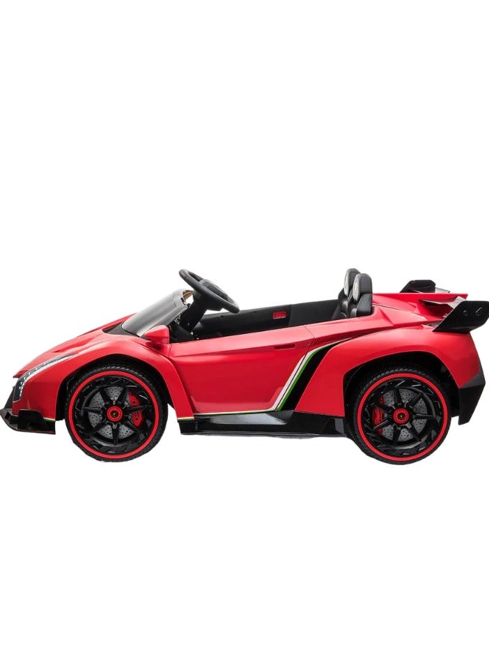 Lamborghini Veneno Kids Electric Car - Red 12V