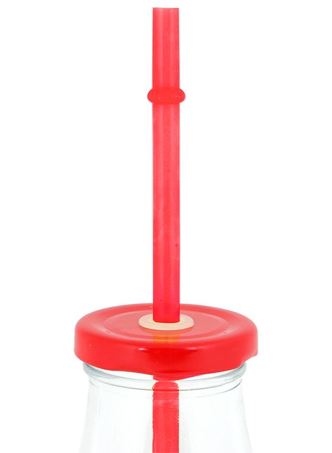 Biggdesign Cats Lemonade Glass Bottle 320 ML Red