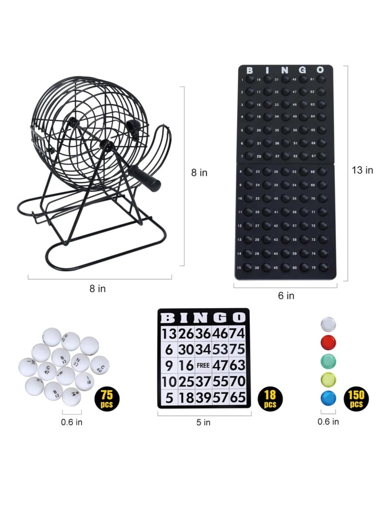 Metal Bingo Machine Game | Family Bingo Game with Bingo Cards | Children Bingo Game | Since 1795