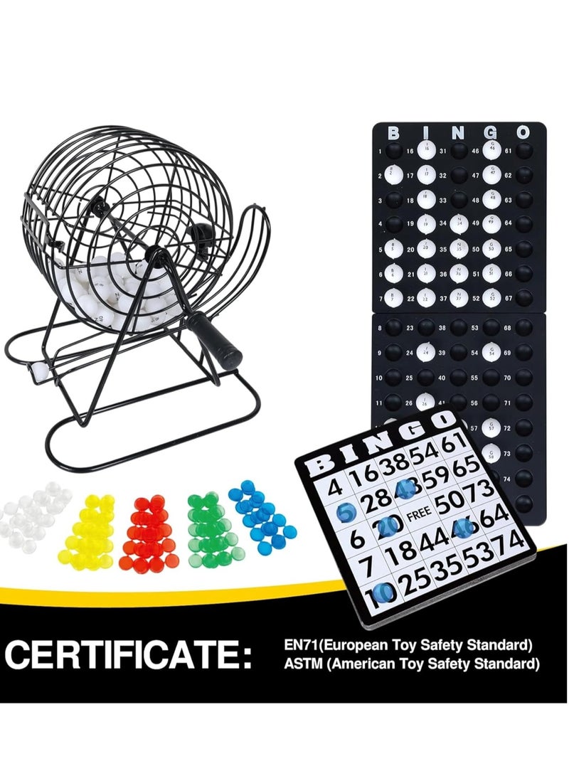 Metal Bingo Machine Game | Family Bingo Game with Bingo Cards | Children Bingo Game | Since 1795