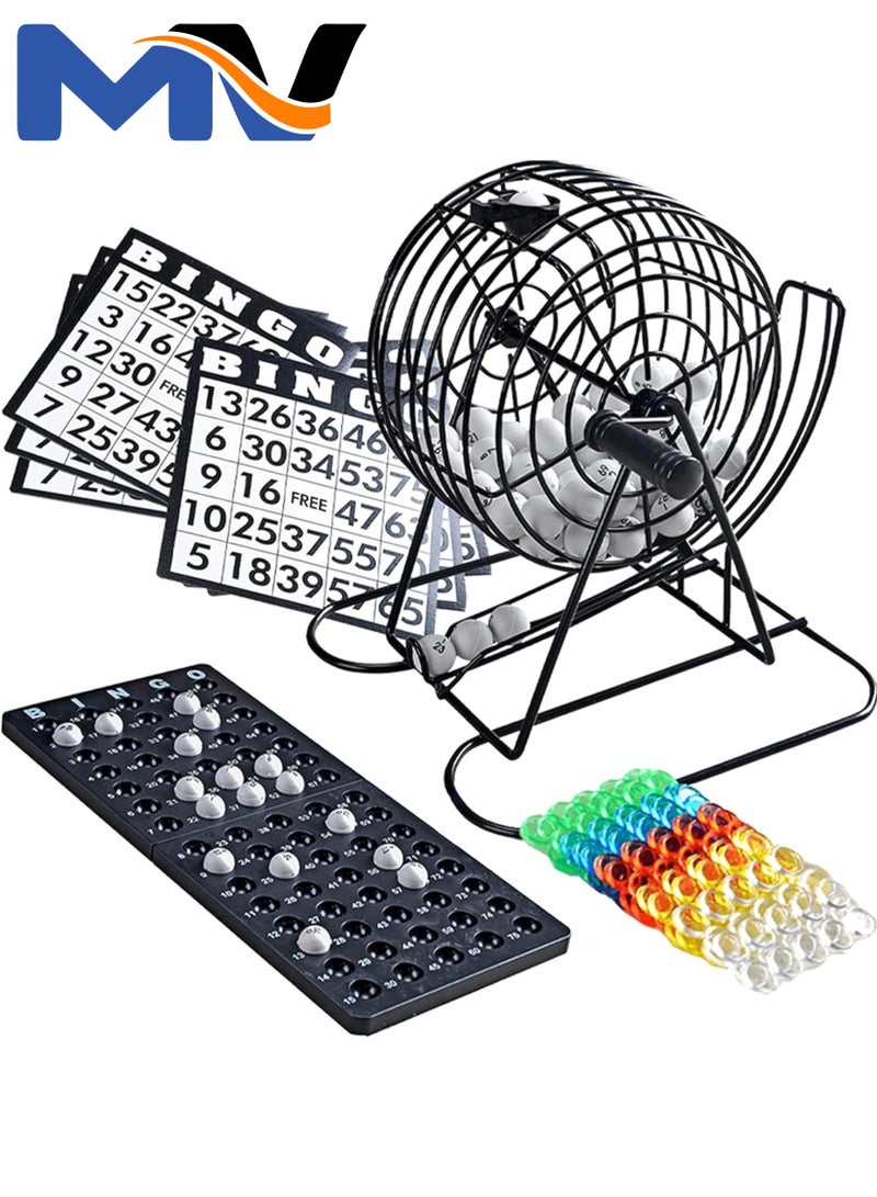 Metal Bingo Machine Game | Family Bingo Game with Bingo Cards | Children Bingo Game | Since 1795
