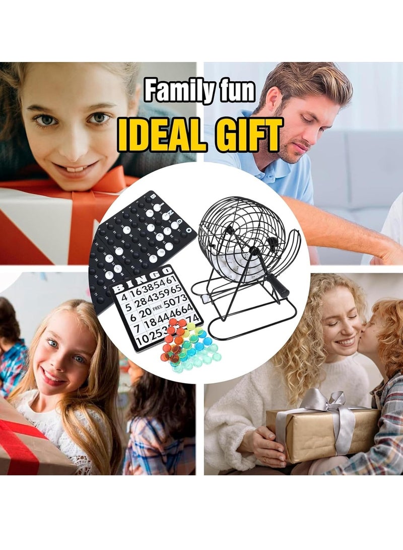Metal Bingo Machine Game | Family Bingo Game with Bingo Cards | Children Bingo Game | Since 1795