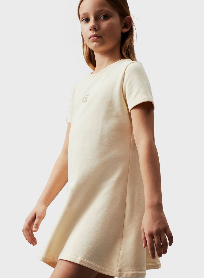 Kids Logo Terry Fit Midi Dress