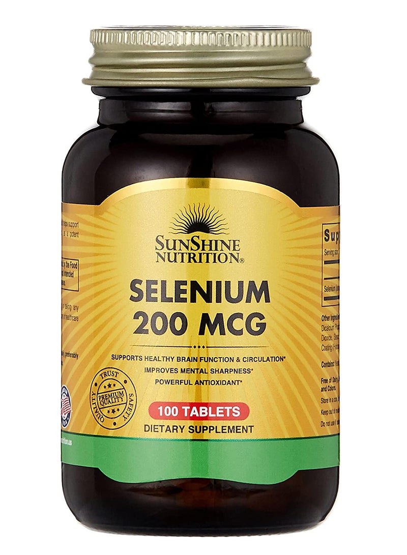 Nutrition Selenium 200 Mcg Tabs 100's