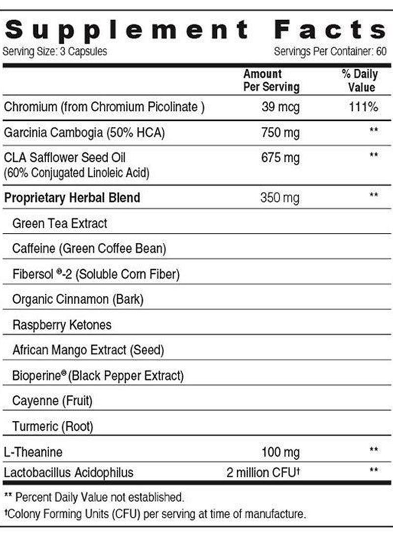 Nutra Lean Max Promote Healthy Digestion- 180 Capsules