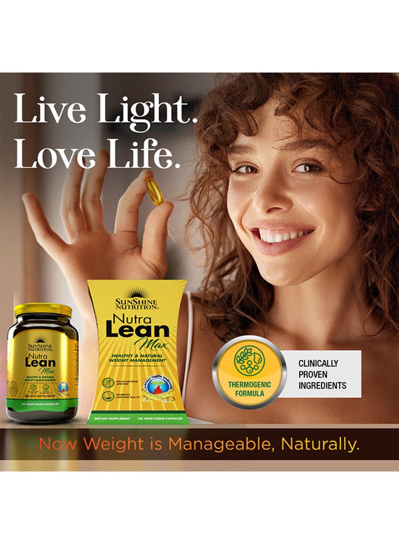 Nutra Lean Max Promote Healthy Digestion- 180 Capsules