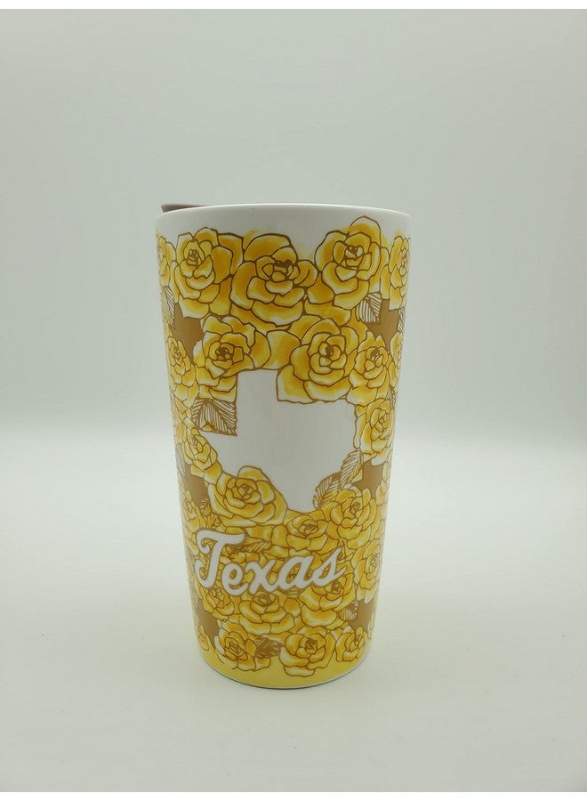 Yellow Rose Of Texas Ceramic 12Oz Travel Tumbler