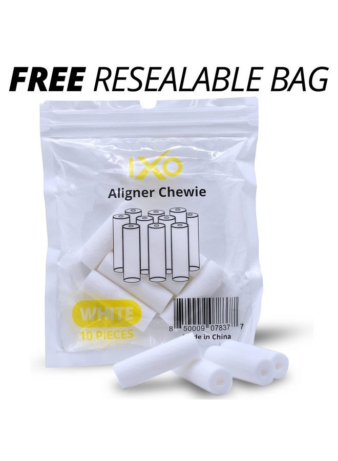 Aligner Seater Chewies For Invisalign Trays 10Pack Unscented With Resealable Bag